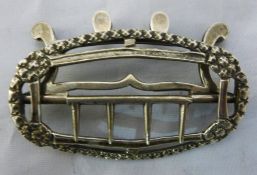 A Georgian silver buckle