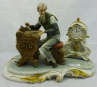 A Capodimonte porcelain figural group,