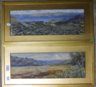 A pair of landscape watercolours