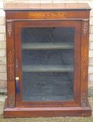 A Victorian inlaid walnut pier cabinet