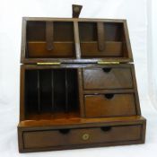 A leather stationery box