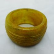 A jade scarf ring