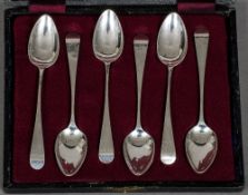 A set of six George III teaspoons, hallmarked London 1799,