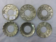 Four Chinese Zodiac roundels and two others