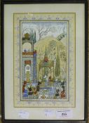 An Indo-Persian framed miniature,