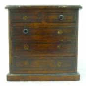 A Victorian miniature painted pine chest of drawers