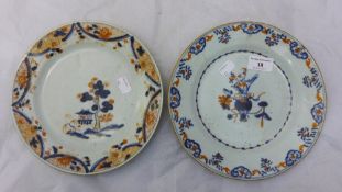 Two 18th century Chinese Export plates