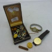 A small quantity of various gold and other jewellery and watches