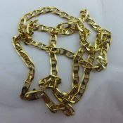 A 9 ct gold curb link chain