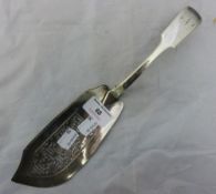 A Georgian silver fish slice