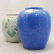 A Poole vase and a Denby vase