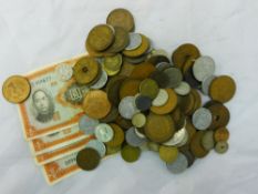 A quantity of foreign coins and notes