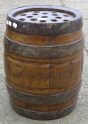 A barrel form stick stand