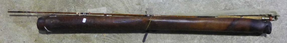 Two antique Hardy Bros rods,