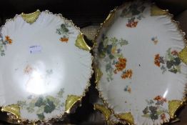 A quantity of Limoges porcelain dishes