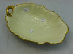 An American Lenox leaf bowl