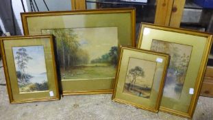 A 19th century framed watercolour,