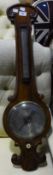 A Victorian mahogany wheel barometer