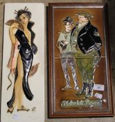 Two porcelain plaques