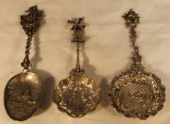 Three Dutch silver spoons