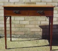 A Victorian mahogany writing/dressing table