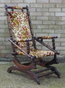 A Victorian rocking chair