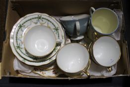 A quantity of various tea wares