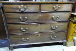 A 19th century mahogany chest of drawers