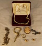 A quantity of costume jewellery