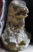 A composite stone eagles head