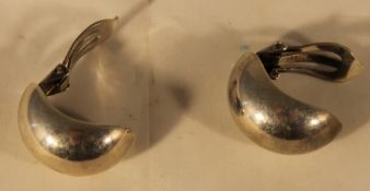 A pair of Jensen silver earrings