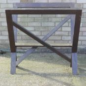 An oak folding folio stand