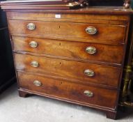 An early 19th century mahogany chest of drawers