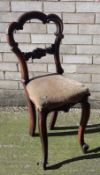 A Victorian mahogany child's chair