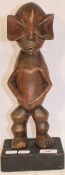 An African tribal carved wooden figure,