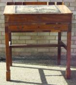 A 19th century mahogany clerks desk