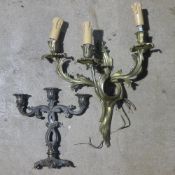 A quantity of tools and light fittings