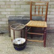 A 19th century elm country chair,