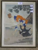 A Japanese woodblock print