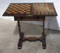 A 19th century rosewood games table