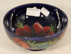 Moorcroft anemone bowl