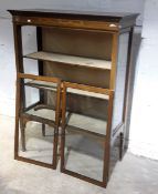 An Edwardian inlaid mahogany display cabinet