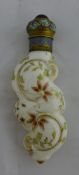 A 19th century porcelain snuff bottle