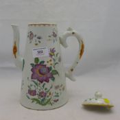 An 18th/19th century Chinese porcelain famille rose coffee pot,