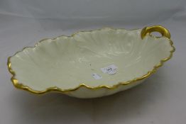 A Lenax porcelain leaf dish