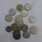 A bag of silver coinage