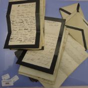 A quantity of 19th century in memoriam cards,