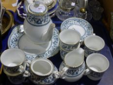 A Crown Derby tea/coffee set,