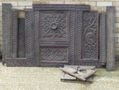 A quantity of 18th/19th century oak panelling