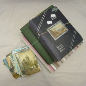 A quantity of postcards